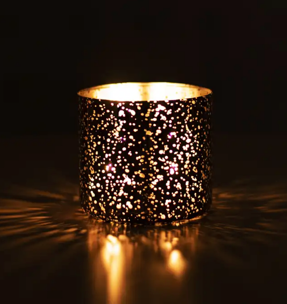 Silver Mercury Glass Candle - 2 Wick