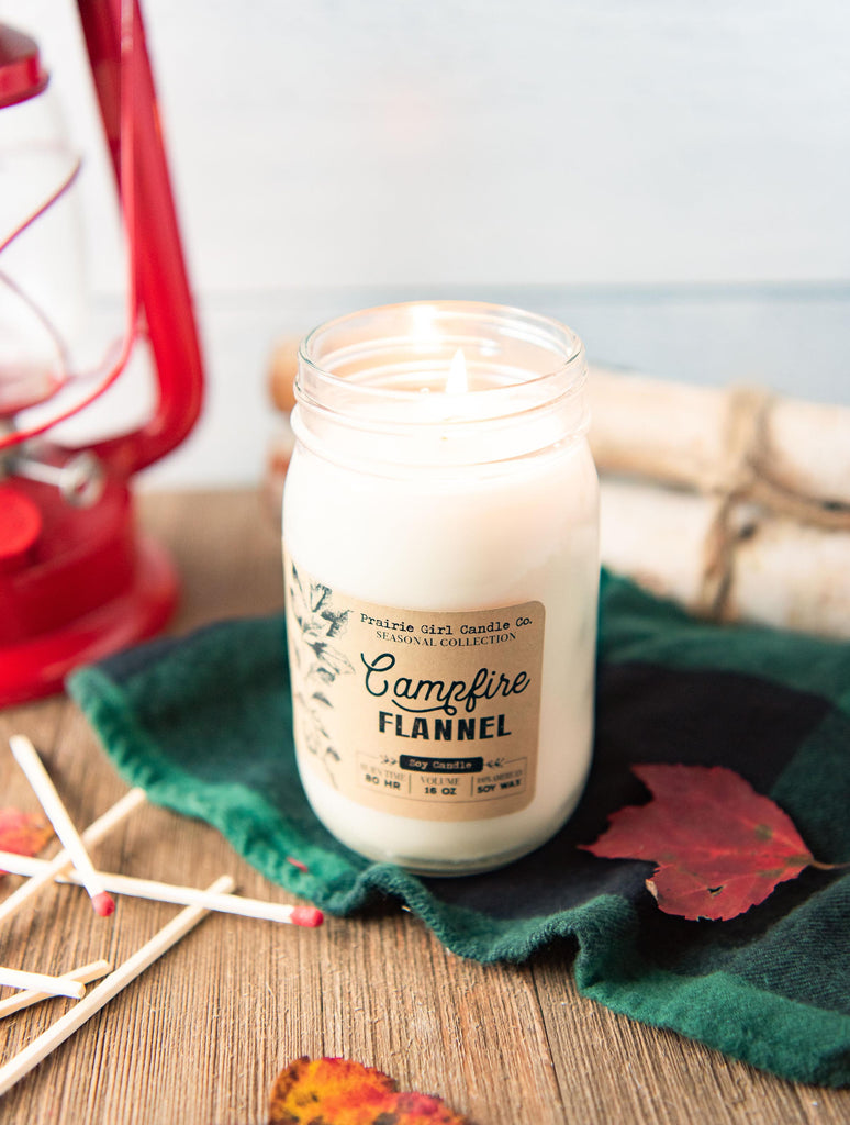 Campfire Flannel Candle
