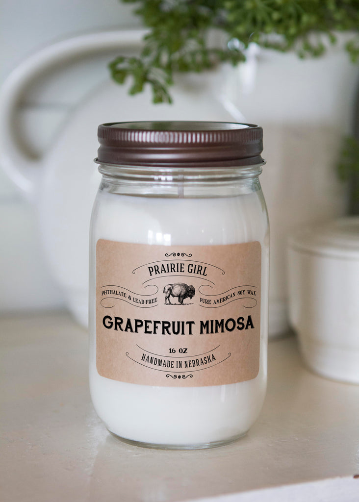 Grapefruit Mimosa - Prairie Girl Candle Co