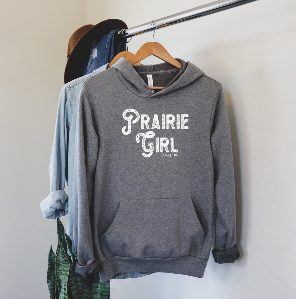 Hoodie: Prairie Girl Grey