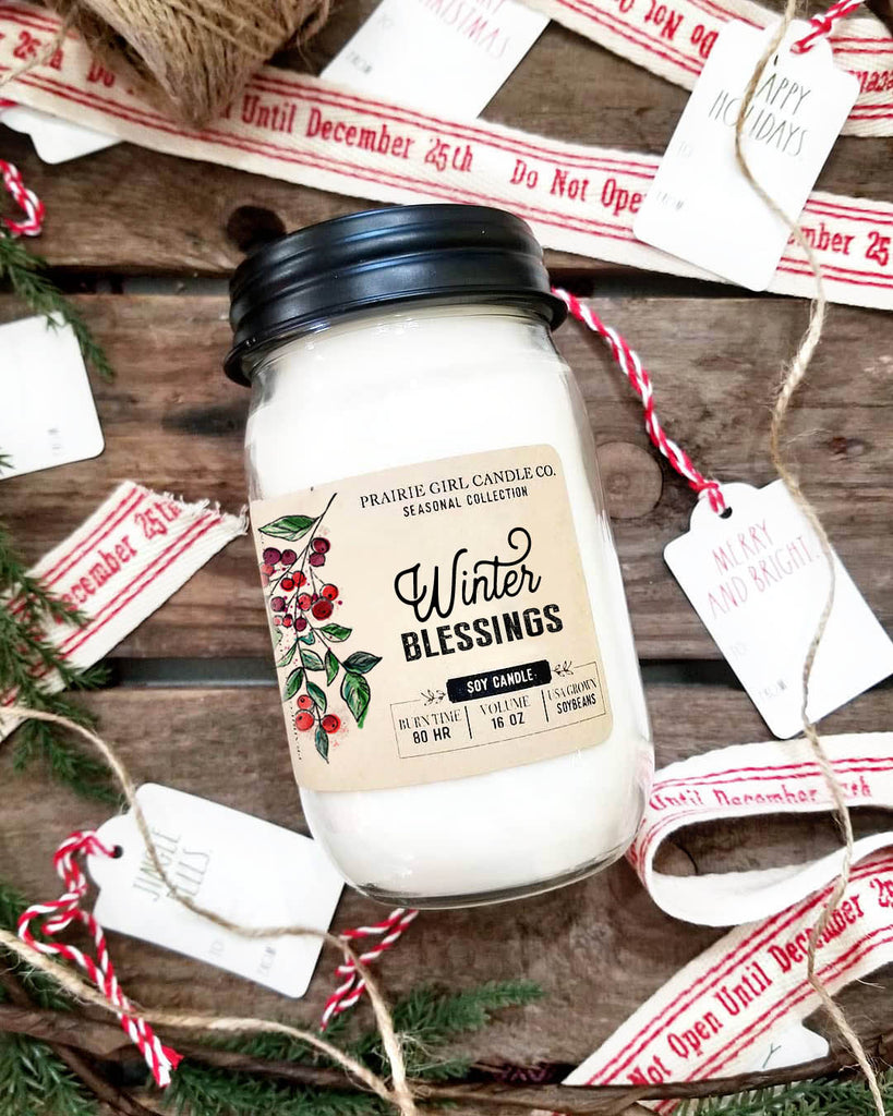 Winter Blessings Candle